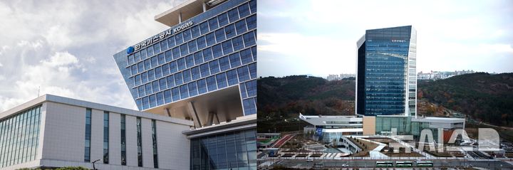 [세종=뉴시스]왼쪽부터 한국가스공사, 한국석유공사 전경.(사진=각사 제공)