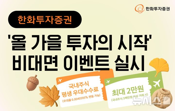 한화투자증권, 신규·휴먼고객 대상 비대면 이벤트