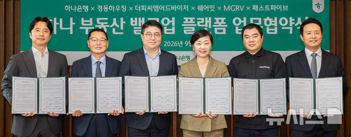 [서울=뉴시스]하나은행은 상업용·노후 부동산의 가치를 극대화하기 위해 전문 솔루션을 제공하는 '하나 부동산 밸류업 플랫폼'을 출범했다고 3일 밝혔다. (사진=하나은행 제공). 2026.09.03. photo@newsis.com 