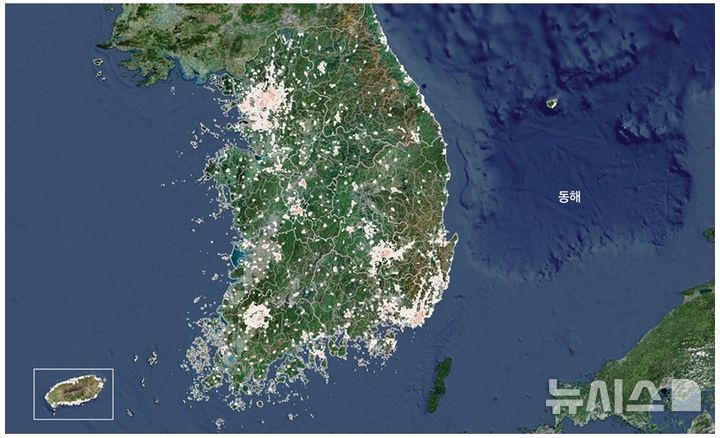 [서울=뉴시스] 노후주거지 전국 분포 현황. (출처= 국토연구원 발간 보고서) 