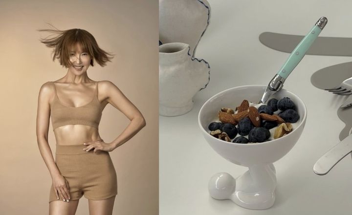 [서울=뉴시스] 최은경이 직접 준비한 음식과 간식을 공개하며 식단 관리 모습을 전했다. (사진 출처=최은경 인스타그램 캡처)