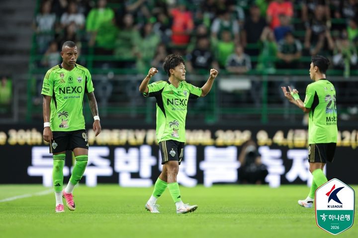 [서울=뉴시스] 프로축구 K리그1 전북현대의 이승우. (사진=한국프로축구연맹 제공) 2026.09.05. photo@newsis.com *재판매 및 DB 금지