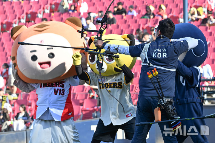 "소음도, 관중도 문제없어"...양궁대표팀, 야구장 찾은 사연 - 뉴스 썸네일 이미지