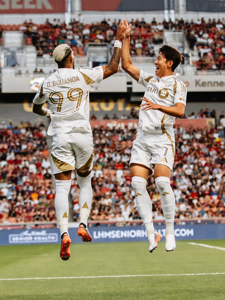 [서울=뉴시스]LAFC 손흥민과 부앙가. (사진=LAFC 구단 소셜미디어 캡처) 2026.09.06. photo@newsis.com *재판매 및 DB 금지