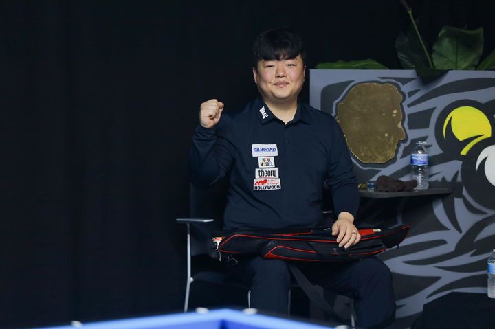 [서울=뉴시스] 조명우(세계랭킹 1위·서울시청)가 지난 6일(현지 시간)까지 벨기에 리에에서 열린 2026 리에 세계3쿠션 당구월드컵에서 우승을 차지했다. (사진=대한당구연맹 제공) 2026.09.07. *재판매 및 DB 금지