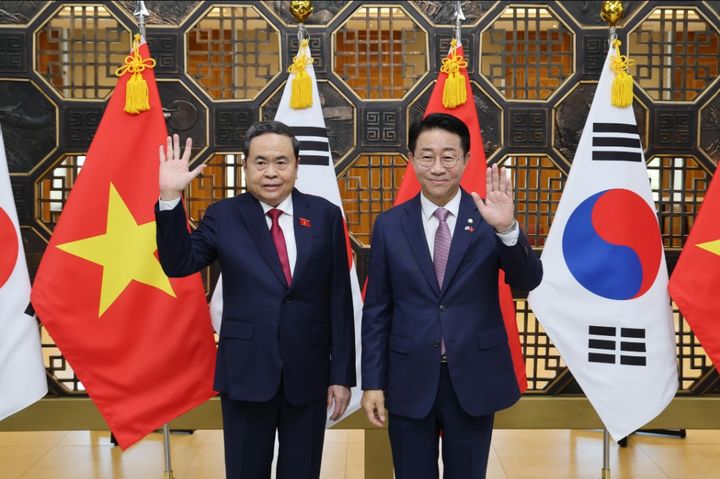 [서울=뉴시스] 조정식 국회의장은 7일 국회에서 쩐 타잉 먼 베트남 국회의장과 회담했다. (사진=국회의장실 제공) 2026.09.07. photo@newsis.com *재판매 및 DB 금지