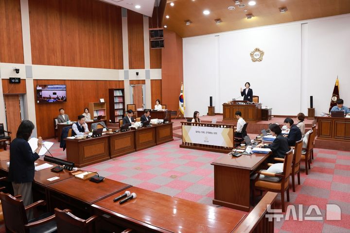 [군포=뉴시스] 경기 군포시의회 행정사무 감사 현장. (사진=군포시의회 제공) 2026.09.07. photo@newsis.com