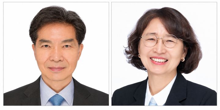 [서울=뉴시스] 한국도레이과학진흥재단이 선정하는 '제9회 한국도레이 과학기술상' 수상자인 김상규 KAIST 화학과 교수(왼쪽)와 김윤희 경상국립대 화학과 교수. (사진=한국도레이과학진흥재단 제공) 2026.09.08 photo@newsis.com *재판매 및 DB 금지