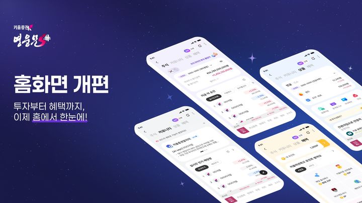 키움증권이 자사 모바일트레이딩시스템(MTS) 영웅문S#의 일반모드 메인화면을 전면 개편했다.(사진=키움증권 제공) *재판매 및 DB 금지