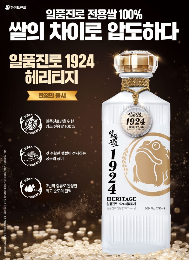 일품진로 1924 헤리티지. (사진=하이트진로 제공) *재판매 및 DB 금지