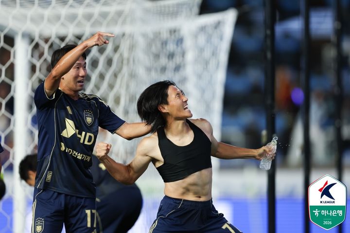 [서울=뉴시스]K리그1 울산 심상민 결승골. (사진=한국프로축구연맹 제공)