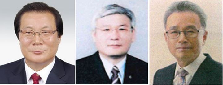 [울산=뉴시스] 제35회 울산 울주군민상 수상자들. 지역개발 부문 허령(왼쪽부터)·교육문화체육 부문 성상근·사회봉사 부문 정영기씨. (사진=울산 울주군 제공) 2026.09.09. photo@newsis.com *재판매 및 DB 금지