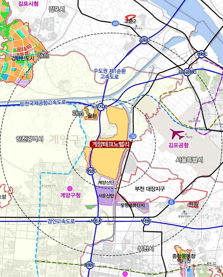 [인천=뉴시스] 인천계양 테크노밸리 공공주택지구 위치도. (사진=한국토지주택공사 인천지역본부 제공) 2026.09.09. photo@newsis.com