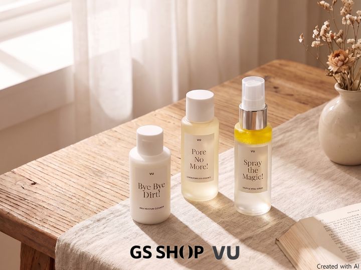 [서울=뉴시스] GS샵이 자체 뷰티브랜드 뷰 리뉴얼 후 판매 호조를 이어가고 있다. (사진=GS리테일 제공) *재판매 및 DB 금지