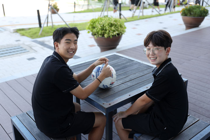 [울산=뉴시스] 울산 화진중학교 3학년 강민승 학생(왼쪽)과 2학년 이소찬 학생. (사진=울산시교육청 제공) 2026.09.10. photo@newsis.com *재판매 및 DB 금지