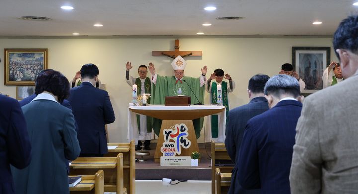 [서울=뉴시스] 국회 가톨릭신도의원회 2027 서울 세계청년대회 동행 미사 (사진=천주교 서울대교구 제공) 2026.09.10. photo@newsis.com *재판매 및 DB 금지