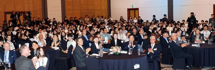 [안동=뉴시스] 9일 힐튼경주에서 열린 '2026 경주 글로벌 CEO 서밋'. (사진=경북도 제공) 2026.09.10.photo@newsis.com *재판매 및 DB 금지
