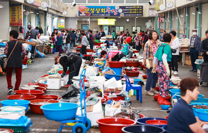 [전남광주=뉴시스] 보성 녹차골 전통시장. (사진 = 보성군 제공). 2026.09.10. photo@newsis.com *재판매 및 DB 금지
