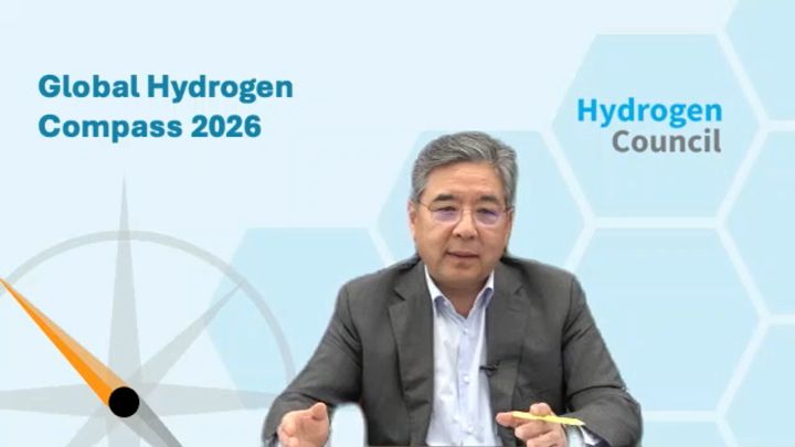 [서울=뉴시스] 수소위원회 공동의장을 맡고 있는 장재훈 현대차그룹 부회장이 10일 수소위원회가 개최한 글로벌 수소 콤파스 2026 온라인 행사에서 발언하고 있다. (사진=온라인 행사 캡처) 2026.9.10. photo@newsis.com *재판매 및 DB 금지