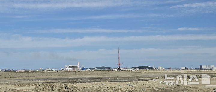 [군산=뉴시스] 현대차그룹의 인공지능(AI)데이터센터와 로봇제조공장이 들어설 전북 군산 새만금 1산업단지 7공구 부지. photo@newsis.com