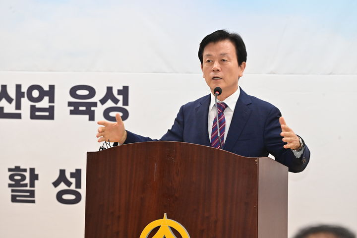 [진주=뉴시스]조규일 진주시장, '부강진주 시즌3' 공약발표.(사진=진주시 제공).2026.09.14.photo@newsis.com *재판매 및 DB 금지