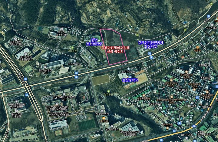 [울산=뉴시스] 울산학생안전체험교육원 위치도 (울산시교육청 제공) photo@newsis.com *재판매 및 DB 금지