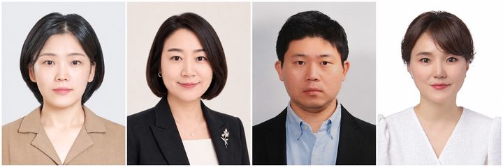 [대전=뉴시스] 한남대학교 영어영문학과 김유진(왼쪽부터) 교수, 상담심리학과 이성원 교수, 역사교육학과 이상훈 교수, 교수학습셕신센터 이승영 연구교수. (사진=한남대 제공) 2026.09.14. photo@newsis.com&nbsp; *재판매 및 DB 금지