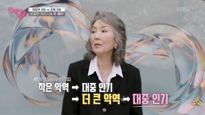 [서울=뉴시스] 13일 방송된 KBS 2TV 예능 프로그램 '인생이 영화'에는 배우 이휘향과 김정태가 게스트로 출연했다. (사진=KBS 제공) 2026.09.14. photo@newsis.com *재판매 및 DB 금지