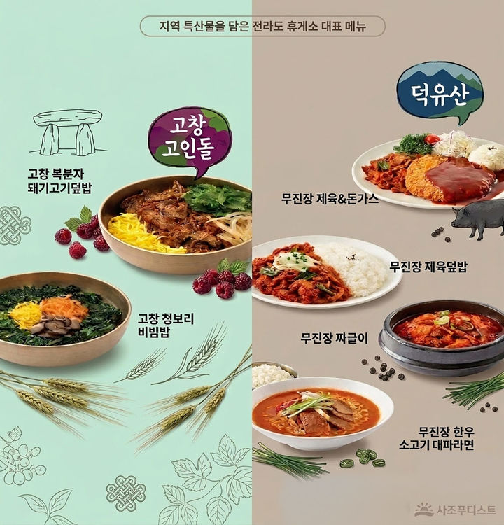 사조푸디스트의 고속도로 휴게소 신메뉴. (사진=사조푸디스트 제공) *재판매 및 DB 금지