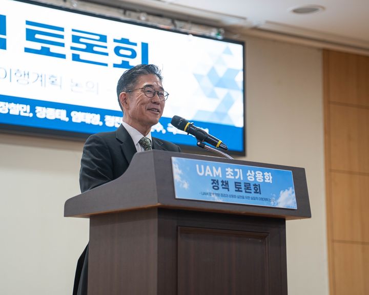 [김천=뉴시스] 환영사 하는 정용식 이사장. (사진=한국교통안전공단 제공) 2026.09.15 photo@newsis.com *재판매 및 DB 금지
