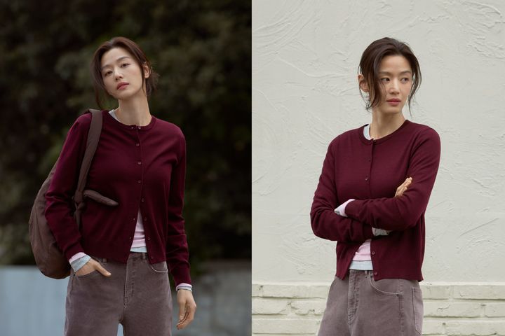 [서울=뉴시스] 탑텐 여성 메리노 크루넥 가디건. (사진=신성통상 제공) *재판매 및 DB 금지