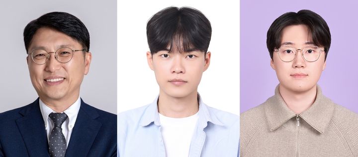 [울산=뉴시스] 사진 좌측부터 임한권 교수, 이동현 연구원(제1저자), 성제현 연구원 photo@newsis.com *재판매 및 DB 금지