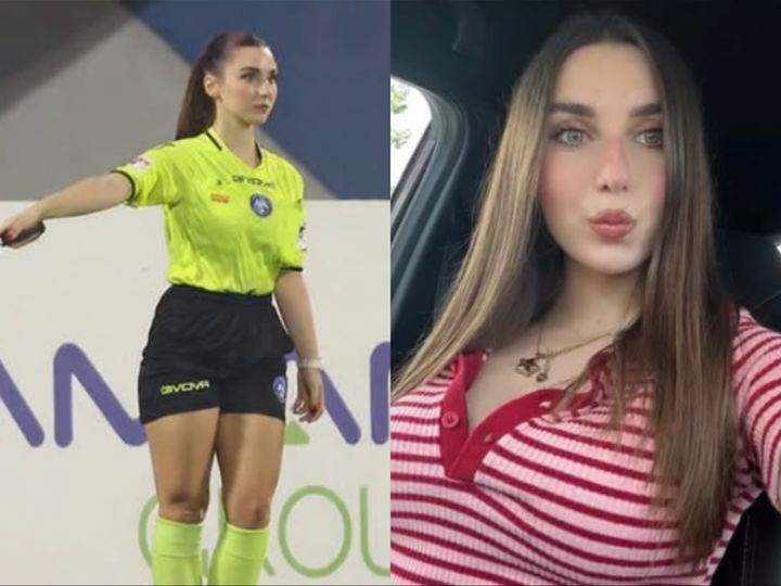 [서울=뉴시스] 이탈리아 여성 축구 심판 줄리아나 비질레가 최근 근황을 자신의 사회관계망서비스(SNS)에 공유하고 있다. (사진=인스타그램 '@giulianavigile' 캡처)