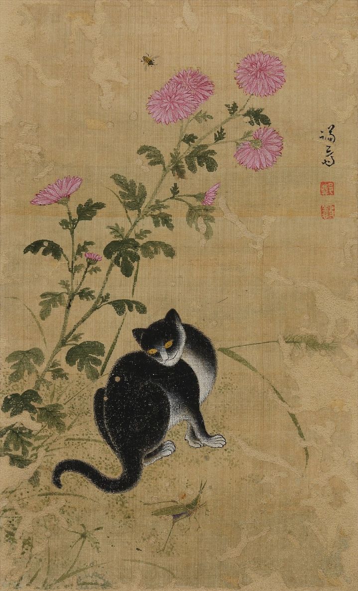 정선 《화훼영모화첩》 〈추일한묘〉 ⓒ간송미술문화재단 *재판매 및 DB 금지