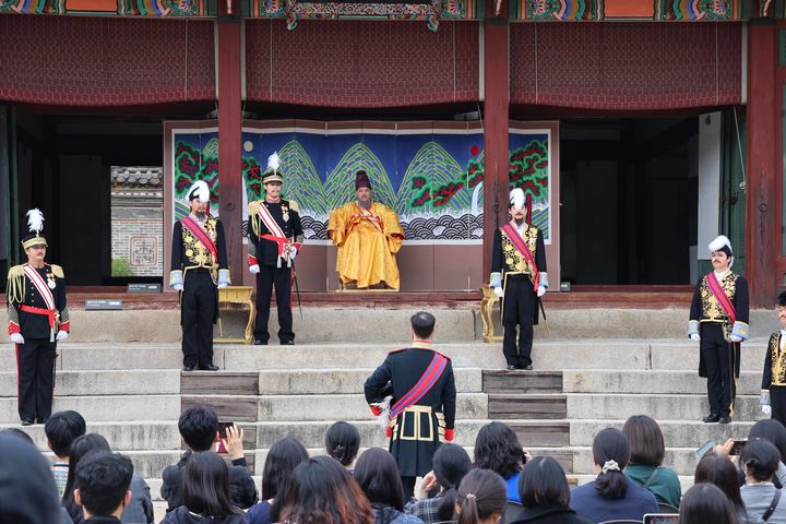 [서울=뉴시스] 지난해 대한제국 외국공사 접견례 행사 모습 (사진=국가유산청 제공) 2026.09.16. photo@newsis.com *재판매 및 DB 금지