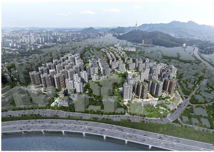 [서울=뉴시스] 서울 용산구 한남3 재정비촉진구역 주택재개발사업 조감도. (사진=서울시 제공) 2026.09.16. photo@newsis.com *재판매 및 DB 금지