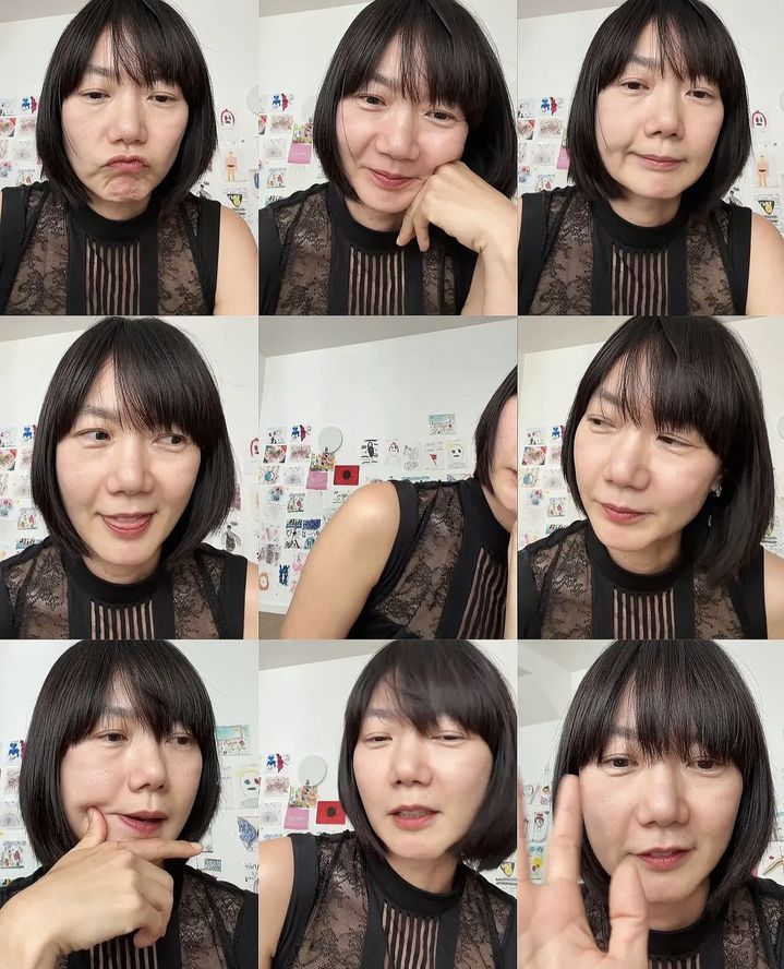 [서울=뉴시스] 배두나가 라이브 방송을 통해 팬들과 소통하고 있는 모습이다 (사진=온라인 커뮤니티 캡처) 2026.09.16. photo@newsis.com *재판매 및 DB 금지