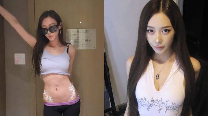 [서울=뉴시스] 그룹 에스파 지젤이 군살 없이 탄탄한 몸매가 드러나는 스타일링을 선보였다. (사진 출처=지젤 인스타그램 캡처)