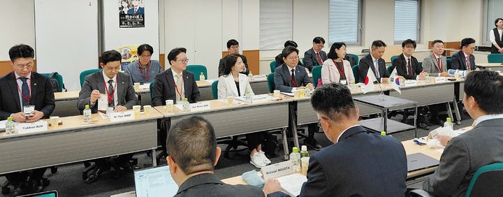 [대전=뉴시스] 지난 11일 일본 도쿄에서 열린 한일변리사회 합동이사회의 모습.(사진=대한변리사회 제공) *재판매 및 DB 금지