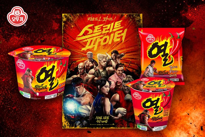[서울=뉴시스] 오뚜기, '열라면x스트리트 파이터' 협업 포스터 (사진=오뚜기 제공) *재판매 및 DB 금지