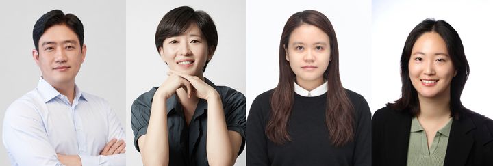 [울산=뉴시스] 사진 좌측부터 조승우 교수, 박태은 교수, 윤희정 연구원, 김다영 연구원 photo@newsis.com *재판매 및 DB 금지