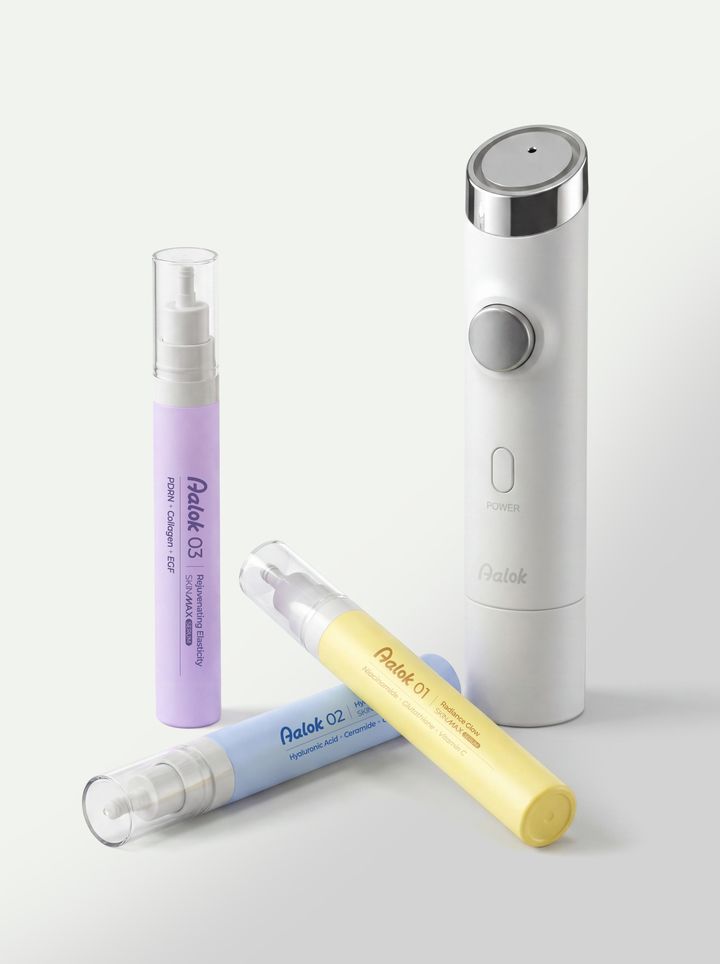 알록의 AI 뷰티 디바이스 '스킨맥스(Skinmax)'. (사진=파커스) *재판매 및 DB 금지