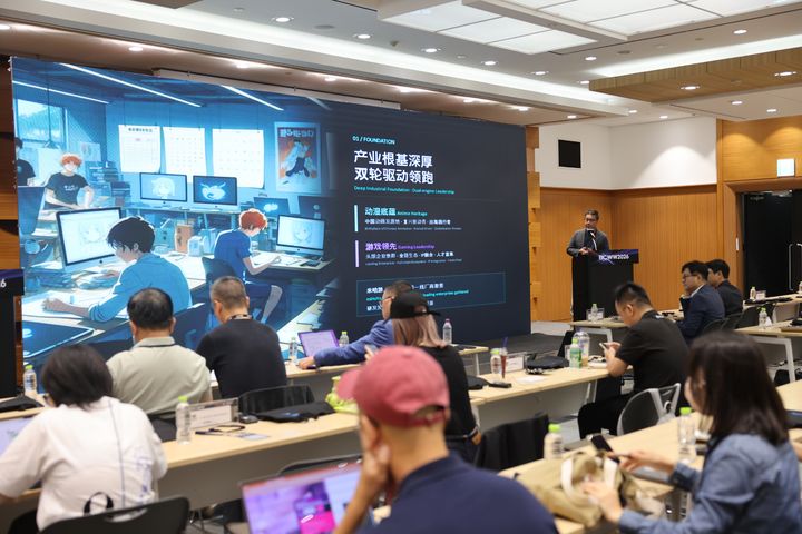 16일 서울 강남구 코엑스에서 열린 ‘한중 애니메이션·게임 문화산업 포럼’에서 옌충광(顏重光) 상하이시애니메이션산업협회 부회장이 강연하고 있다. (사진=상하이시애니메이션산업협회) *재판매 및 DB 금지