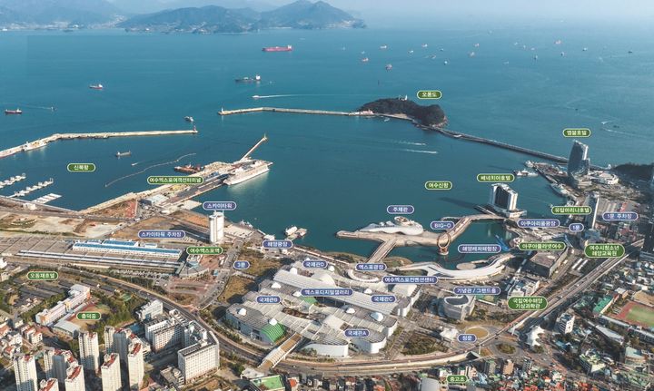 [여수=뉴시스] 여수세계박람회장 전경. (사진=여수광양항만공사 제공) photo@newsis.com *재판매 및 DB 금지