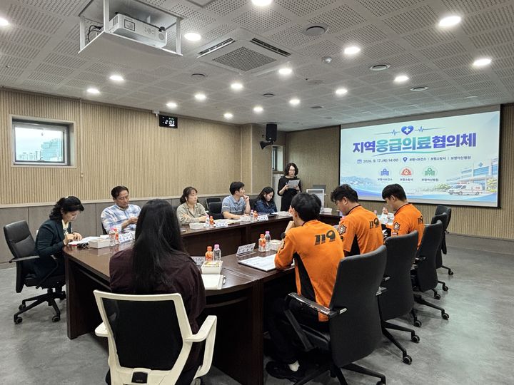 [보령=뉴시스] 보령지역응급의료협의체 회의 모습. (사진=보령시청 제공) 2026.09.18. photo@newsis.com *재판매 및 DB 금지