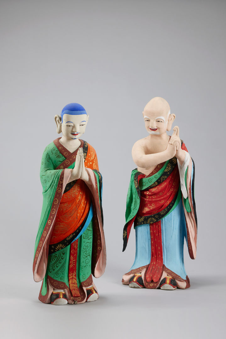 [서울=뉴시스] 지난 16일 개막한 국립전주박물관 특별전 '도량으로의 귀환, 전주 서고사 나한'에 전시된 나한상들 (사진=국립전주박물관 제공) 2026.09.20. photo@newsis.com *재판매 및 DB 금지