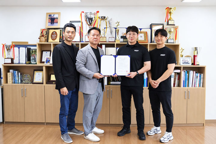 [구미=뉴시스] 엠투피 피트니스와 협약. (사진=구미대 제공) 2026.09.19 photo@newsis.com *재판매 및 DB 금지