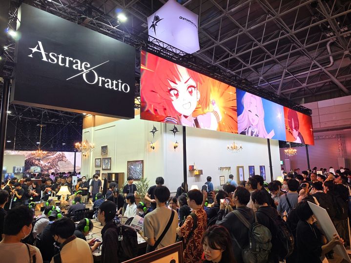 [도쿄(일본)=뉴시스] 도쿄게임쇼(TGS 2026)에 마련된 엔씨 신작 '아스트라에 오라티오' 부스 전경. (사진=엔씨 제공) *재판매 및 DB 금지