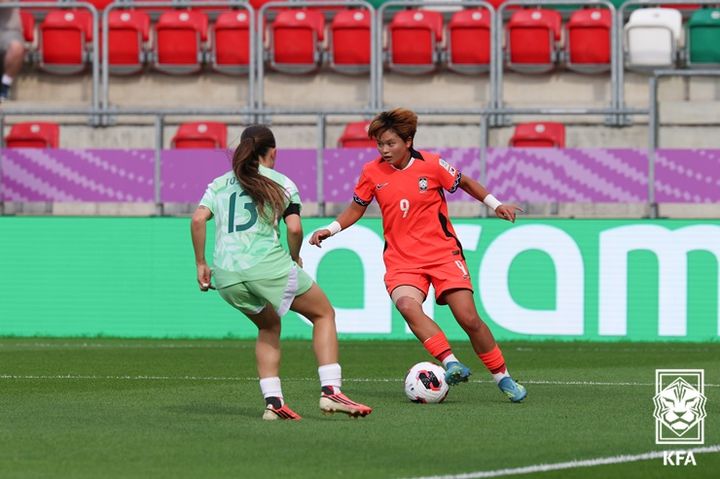 [서울=뉴시스] 여자 U-20 대표팀의 이하은. (사진=대한축구협회 제공) 2026.09.20. photo@newsis.com *재판매 및 DB 금지