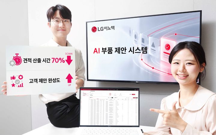 [서울=뉴시스] LG이노텍은 신제품에 적용할 최적의 부품을 빠르게 찾는 인공지능(AI) 시스템을 구축했다고 20일 밝혔다. (사진=LG이노텍 제공). 2026.09.20. photo@newsis.com *재판매 및 DB 금지